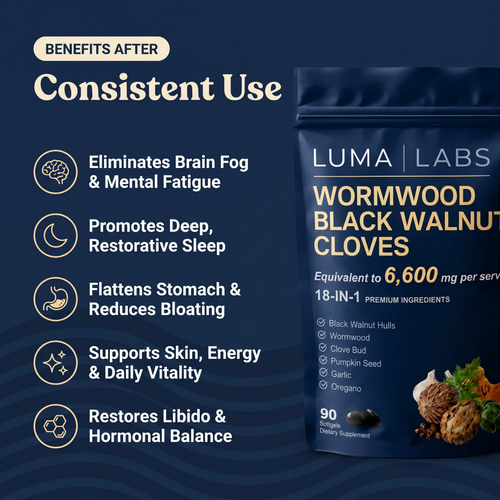 Wormwood Black Walnut Pumpkin Seed & Clove Softgels